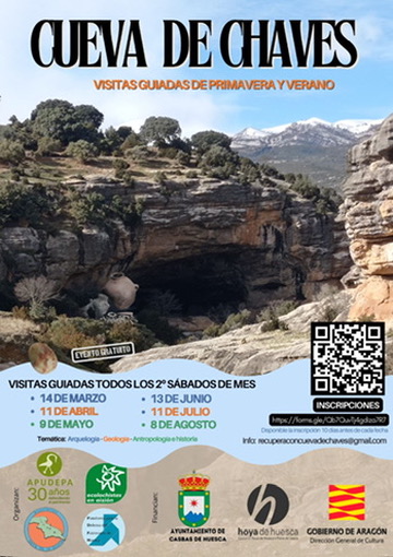 cartel visitas a la cueva de chaves 2026